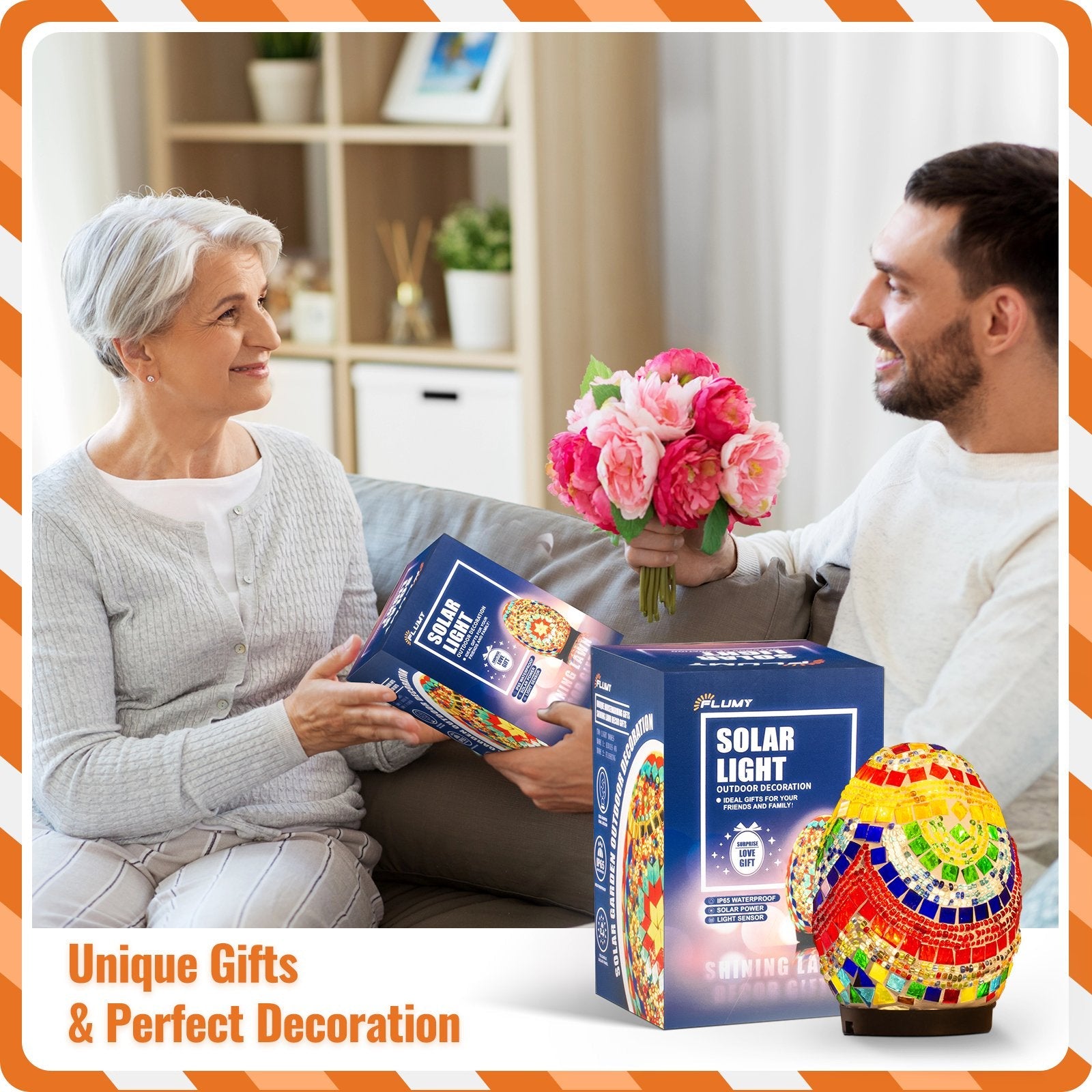 Flumy® - Egg Solar Garden Lights，for Yard, Garden, Patio, Gift for Family, Friend - Flumy