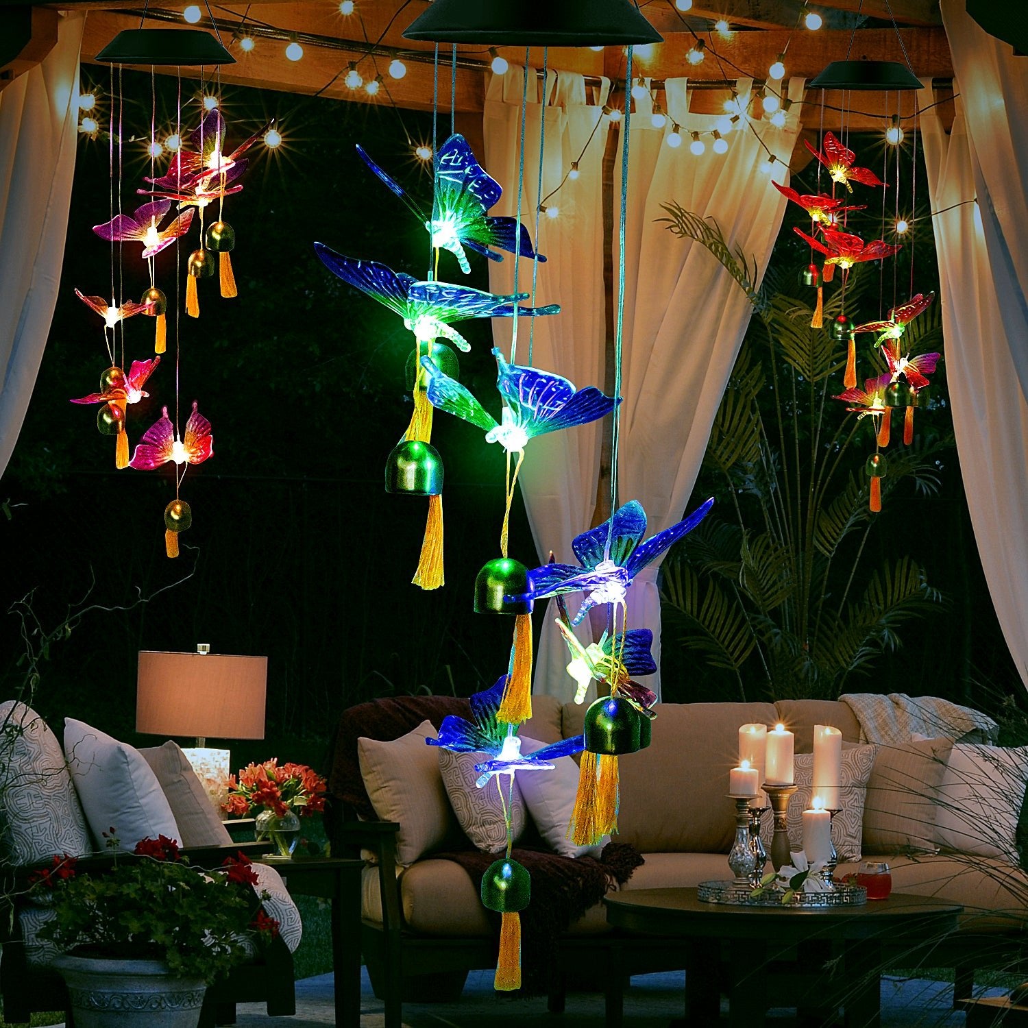 Flumy® - Solar Butterfly Wind Chime Light - Flumy
